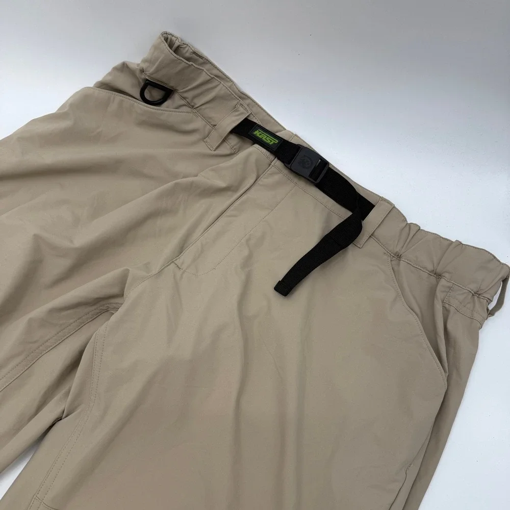 Kast Gear Mens Size XL Hiking Fishing Pants Beige Knee Outdoor Utility New